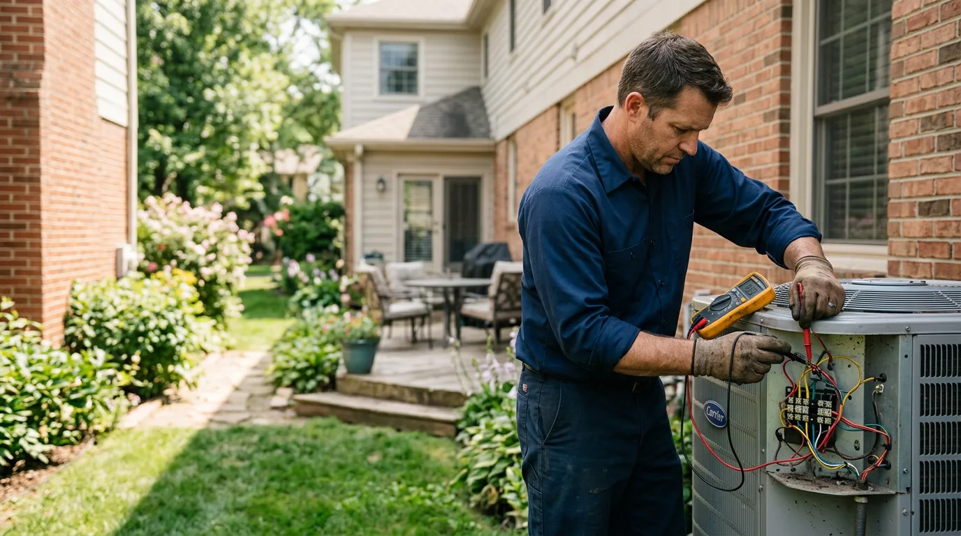 HVAC technician working near Linn, MO